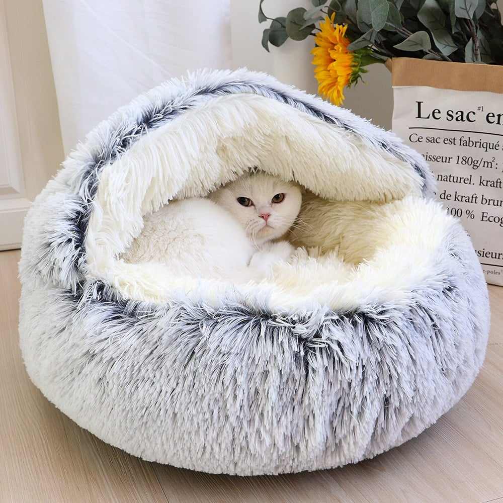 DEVELOPAW_Plush Calming Pet Bed