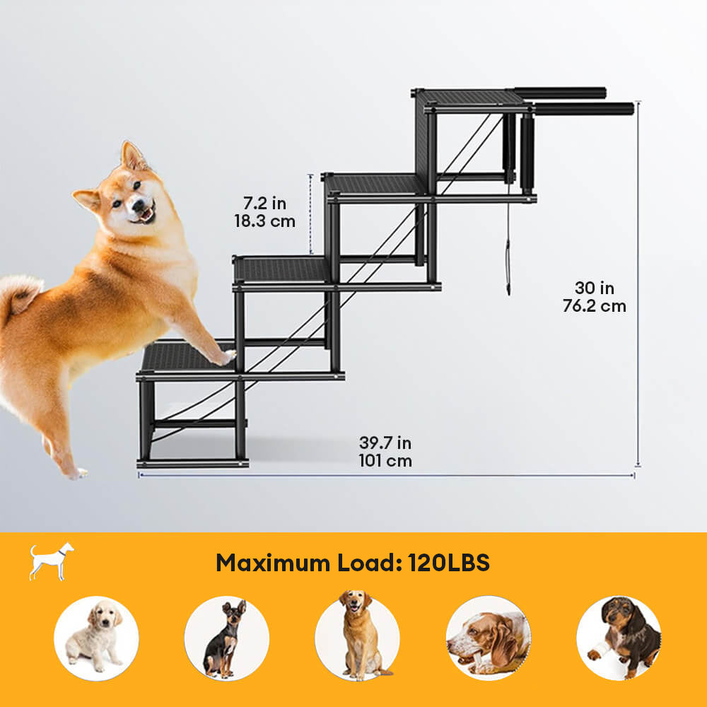 Portable Dog Car Ladder - Foldable, Retractable, and Easy Step for Pets