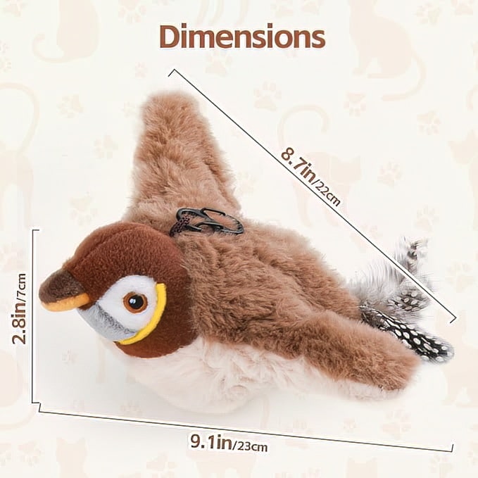 Flapping Bird Cat Toy - Interactive Cat Toy