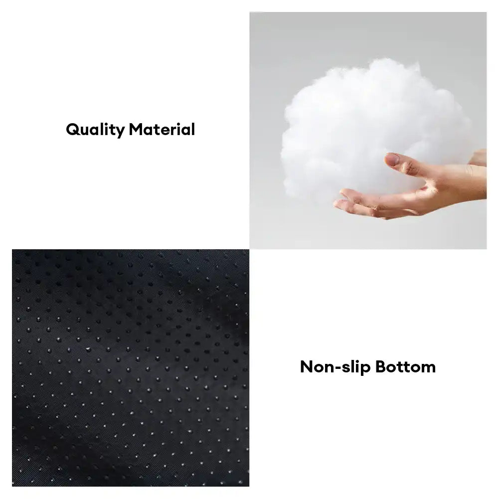 Corduroy dog bed-material-non-slipbottom