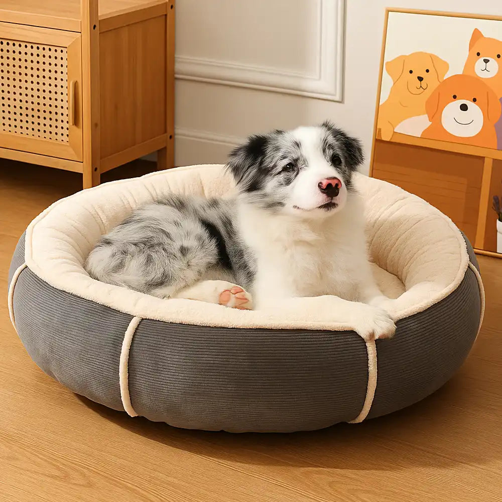 Corduroy dog bed 
