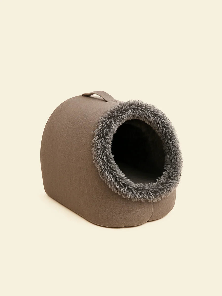 Cave Style Pet Bed for Winter Comfort