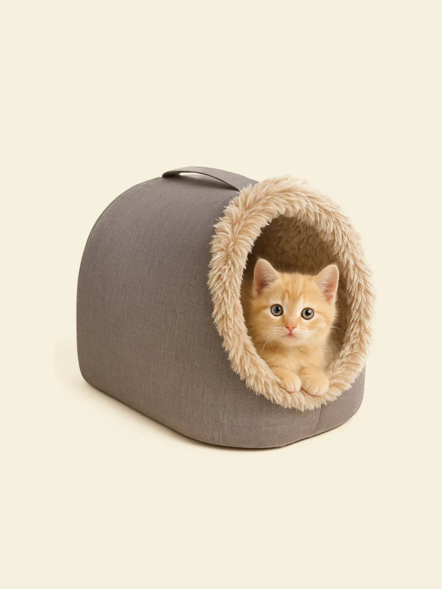 Cave Style Pet Bed for Winter Comfort
