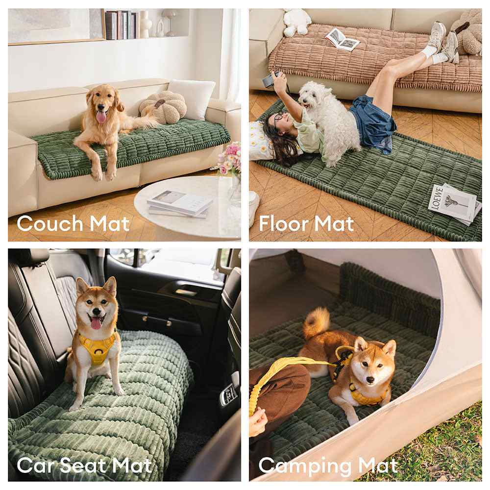 DEVELOPAW_Corduroy Quilted Sofa Cover -Couchmat-carseatmat-floormat-campingmat