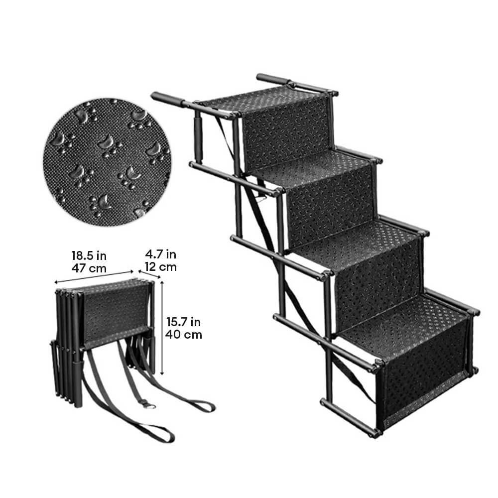 Portable Dog Car Ladder - Foldable, Retractable, and Easy Step for Pets