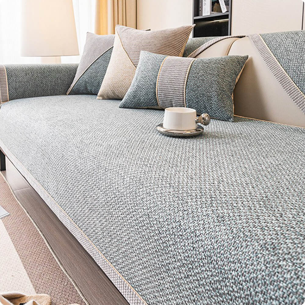BreathEase Linen Non-Slip Couch Protector Cover