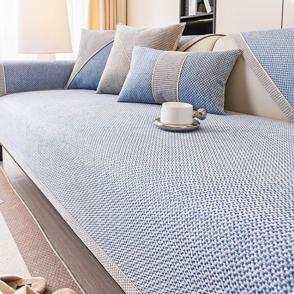 BreathEase Linen Non-Slip Couch Protector Cover