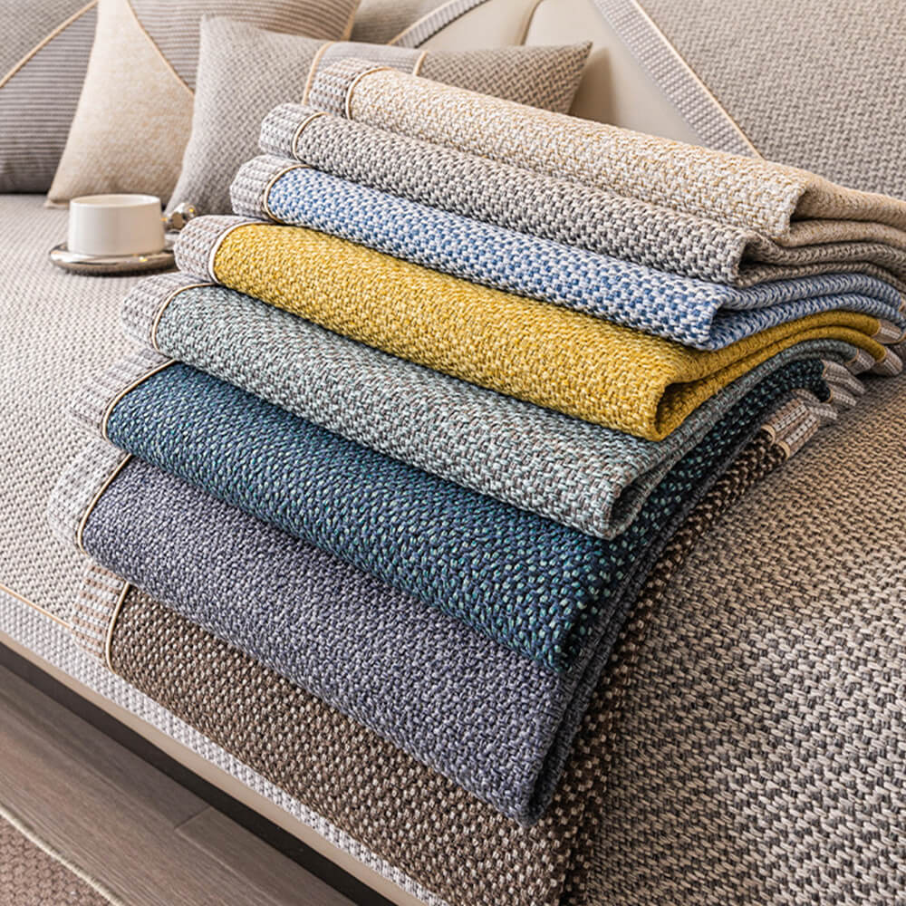 BreathEase Linen Non-Slip Couch Protector Cover