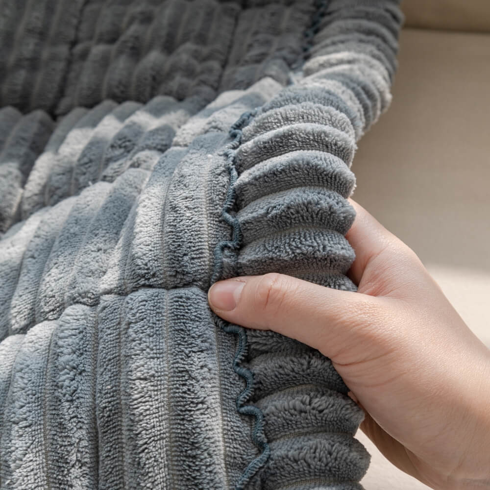 CozyCord Quilted Couch Cover – Plush, Anti-Slip & Winter-Ready