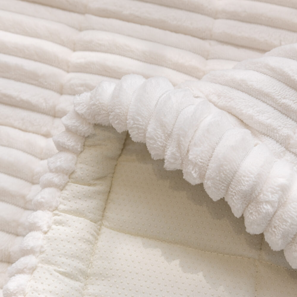 CozyCord Quilted Couch Cover – Plush, Anti-Slip & Winter-Ready