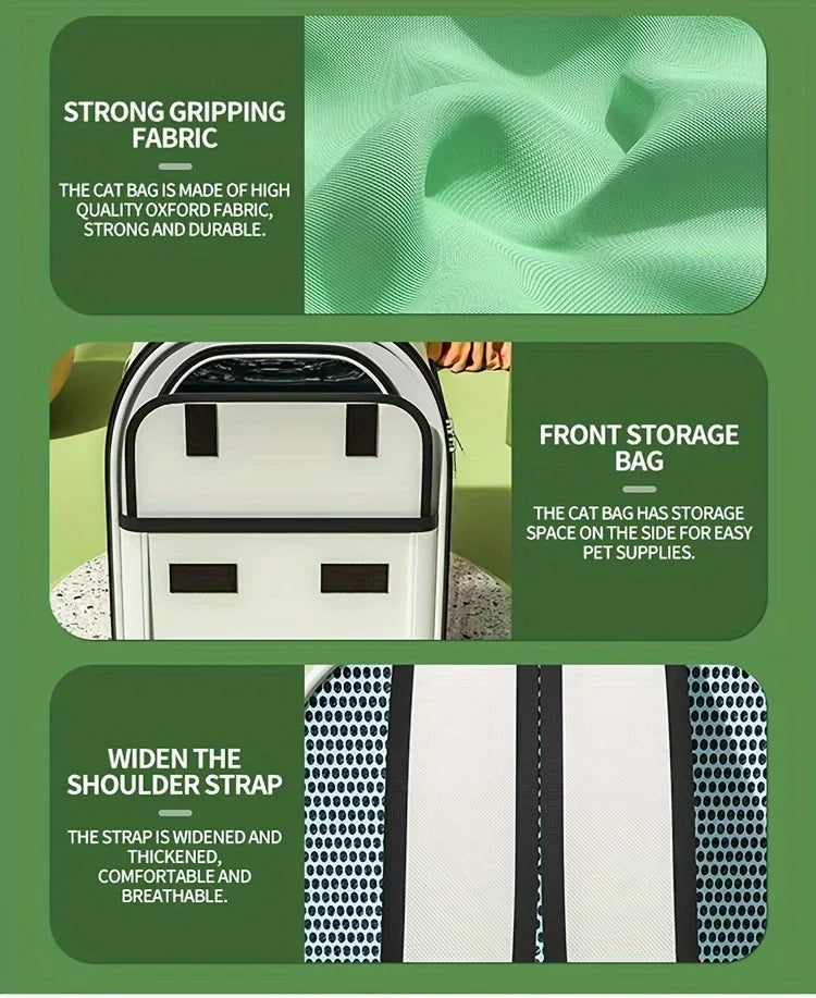 Pet Carrier Space Capsule Backpack – Comfortable & Stylish Travel Backpack for Small Pets