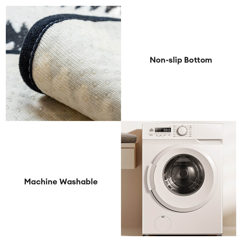 WavyEdge Chenille Sofa Cover -Non-slipbottom - Machine washable