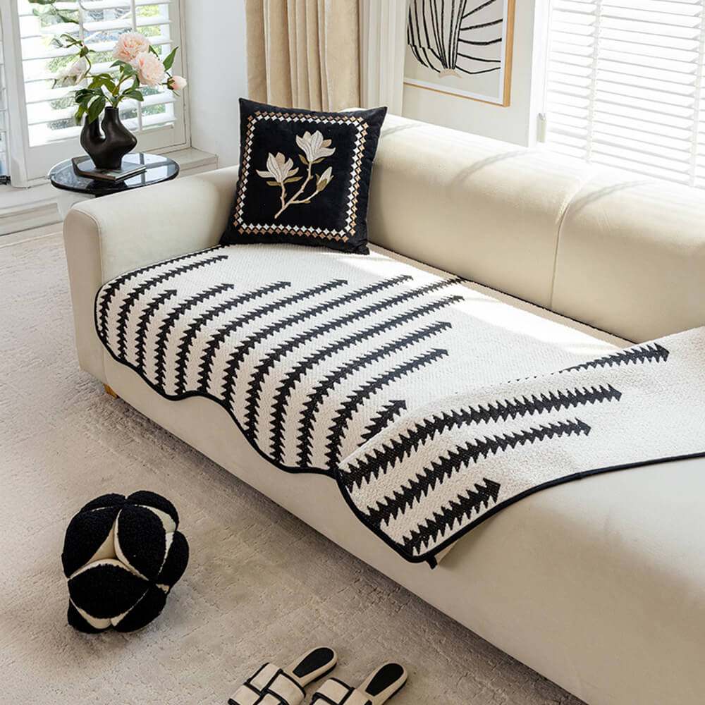 WavyEdge Chenille Sofa Cover